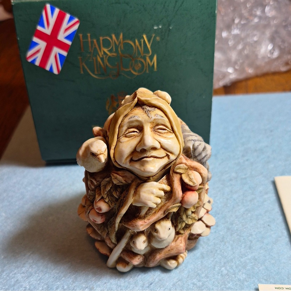 HARMONY KINGDOM Treasure Jests Greenman's Briar 2004 Resin Trinket Boxed